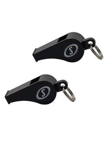 Spalding Plastic Whistles with Lanyards 2 Pack