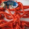 ABAJI Basketball Net 1 Pack Red White 12 Loops Netting Replacement Thicker Ropes Weaved All Weather Bright Coloured Endurable Environment Friendly Polyester