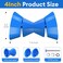 JFATXTT 4 Boat Trailer Roller Bow Stop with 12 Shaft Bow Stop for Boat Trailers Blue Bow Rubber Roller