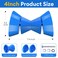 JFATXTT 4 Boat Trailer Roller Bow Stop with 12 Shaft Bow Stop for Boat Trailers Blue Bow Rubber Roller