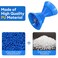 JFATXTT 4 Boat Trailer Roller Bow Stop with 12 Shaft Bow Stop for Boat Trailers Blue Bow Rubber Roller