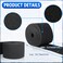 Remerry Boat Trailer Bunk Carpet Marine Carpet Black Padding Polyester Boat Trailer Bunks Replacement Step Bunker Material Covers 12 Inch x 100 Feet
