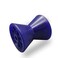 COLOFULWAY 4 Boat Trailer Roller Poly Bow Roller with Spoke fits 12 Shaft Solid PolyurethaneBlue