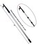 Pactrade Marine Anodized Aluminum Telescopic Kayak Boat Hook Dock Docking Extend Sections Adjustable Extendable Length Plastic PC Red Tip NonSlip Black Locking Vinyl Mechanism Ring Handles 50124