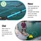 SANLIKE Telescopic Boat Hook FloatingDurableRustResistant with Luminous BeadBlue Push Pole for Docking Extends from 258Ft to 666Ft