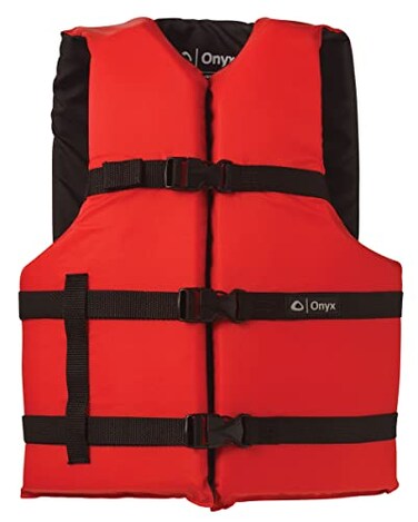 Onyx ONYX General Purpose Boating Life Jacket Oversize Red