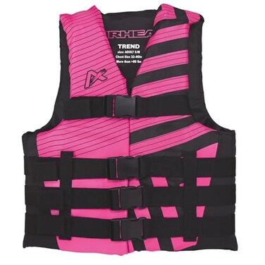 AIRHEAD Airhead Womens Trend Life Jacket Coast Guard Approved SmallMedium Pink