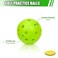 Bac-kitchen 12 Pack Plastic Golf Balls Practice Limited Flight Golf Training Ball Hollow Swing Practice with Mesh Drawstring Bag and Ball Tees for Backyard Driving Range or Outdoor Green 12