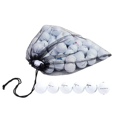 Clean Green Recycled Used Golf Balls 48 Bulk Srixon Golf Balls for Men Good Condition Includes Mesh Carrying Bag and Different Models