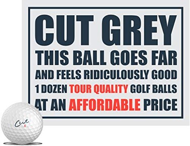 Cut Golf Cut Grey Golf Balls White