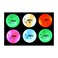 Night Eagle CV LED Golf Balls Light Activated No Timer 6 Pack Assorted