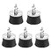 FASTROHY 5 Pcs Golf Ball Pick Up Retriever Sucker Tool Suction Cup for Putter Grip Golf Training Aids Black