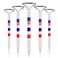 Pulselala Premium Golf Tees 3 14 Unbreakable Transparent Plastic Golf Tees Reduces Friction Side Spin Golf Accessories Gift for Men American Flag50 Count
