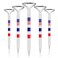 Pulselala Premium Golf Tees 3 14 Unbreakable Transparent Plastic Golf Tees Reduces Friction Side Spin Golf Accessories Gift for Men American Flag50 Count