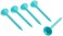 MARTINI Martini Golf Tees 314 Durable Plastic Tees 5 Pack Aqua