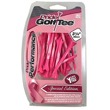 Pride Professional Pride Performance Professional Tee System Evolution 314 Inch Plastic Golf Tees 30 Breast Cancer Awareness 3 14 Tees