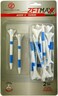 Zero Friction Unisex MAXX 3Prong 234 Golf Tees WhiteBlue 24 TeesPack White