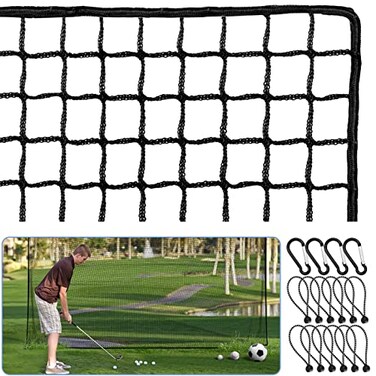 amazgolf Amazgolf 15x15Ft Golf Practice Net Heavy Duty Ball Netting for Hitting Chipping Baseball Hockey
