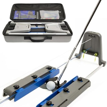 PUR TRUTH Pur Truth Trainer Complete Golf Putting Aid System for Stroke Path Square Face Arc Alignment Replaces 8 Training Tools Indoor Golf Practice Gift Men Women Juniors