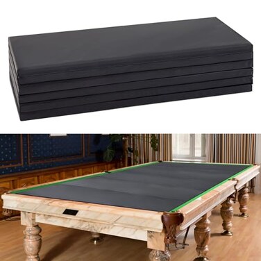 Leyndo 8 ft7 ft Pool Table Insert for Table Conversion Topper DiningGame Foam Billiard Pool Convertible Cover Mat Waterproof and Foldable Black8