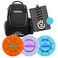 DÂ·D DYNAMIC Dynamic Discs Trooper Disc Golf Backpack Starter Set Prime Disc Golf Set of 3 Judge Truth Escape Prime Burst Base Plastic Ideal for Beginners Recreational Players Black