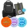 DÂ·D DYNAMIC Dynamic Discs Trooper Disc Golf Backpack Starter Set Prime Disc Golf Set of 3 Judge Truth Escape Prime Burst Base Plastic Ideal for Beginners Recreational Players Black