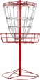 Yaheetech 12Chain Portable Disc Golf Basket Target Accessories Disc Golf Set wBasket Target and Double Steel Chains Red