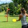 Yaheetech 12Chain Portable Disc Golf Basket Target Accessories Disc Golf Set wBasket Target and Double Steel Chains Red