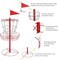 Yaheetech 12Chain Portable Disc Golf Basket Target Accessories Disc Golf Set wBasket Target and Double Steel Chains Red