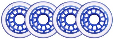 Blank ClearBlue Inline Skate Wheels 76mm 78a 4Pack