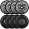 AOWISH Inline Skate Wheels Outdoor Asphalt Formula 8Pack Black 76mm
