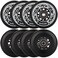 AOWISH Inline Skate Wheels Outdoor Asphalt Formula 8Pack Black 76mm