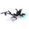 Hover-1 Hover1 Falcon1 Buggy Hoverboard Attachment Turbo LED Lights Compatible with Most 65 8 Hoverboards HandOperated Rear Wheel Control Adjustable Frame Easy to Install Hoverboard Go Kart