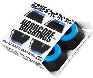 Bones Wheels Hardcore Black Blue Skateboard Bushings Includes 4 Pieces Soft