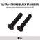 Fireball Dragon Black Stainless Steel Skateboard Hardware Set Flat Allen 10