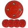 Better Biscuit The Solid Office Hockey Puck 4 Pack Red