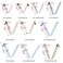Lixada 6pcs Kayak Paddle Spring Clips Tent Pole Clips Push Button Spring Snap Clip Locking Tube Pin