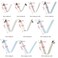 Lixada 6pcs Kayak Paddle Spring Clips Tent Pole Clips Push Button Spring Snap Clip Locking Tube Pin