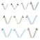Lixada 6pcs Kayak Paddle Spring Clips Tent Pole Clips Push Button Spring Snap Clip Locking Tube Pin