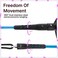 BPS PRO Bodyboard Coiled Arm Leash with Leash Plug for Boogieboard with Double Swivels Koru BlackBlue