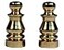 Creative Hobbies ELY505 Solid Brass Finial for Lamp Shades 1 Inch Tall Pack of 2