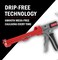 Newborn Octogun 208D DripFree Caulk Gun Integrated 4Sided Tooling Square 2Sided Scraper 121 Thrust Ratio Lightweight Plastic Design with Revolving Barrel