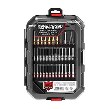 Real Avid Punch Set Gunsmithing Tool Kit with Roll Pin Punch Set Flat Tip Metal Punch Set Brass Punch Set and Gunsmithing Tools Pin Starter Tool