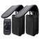 Maezar Multitool Sheath EDC Belt Pouch Organizer for MenTool Sheath Compatible with Leatherman Folding Tool Small Belt Tool Holster Holder with Clip and LoopMagnetic Closure 2Pack Black