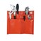 KUNN Firefighter 4Pocket Tool Pouch Inside Turnout Coat Bunker Pocket Durable Tool Organizer with 2Eyelet Orange