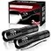 BESTSUN LED Flashlight 2 Pack Small Flashlights Powerful High Lumens 5 Modes Waterproof Zoomable Mini Tactical Flash Light for Home Emergencies Camping