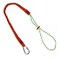 Malta Dynamics Tool Tether Lanyard with Carabiner Attachment 53 Expansion Adjustable Loop End 1 Pack
