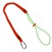 Malta Dynamics Tool Tether Lanyard with Carabiner Attachment 53 Expansion Adjustable Loop End 1 Pack