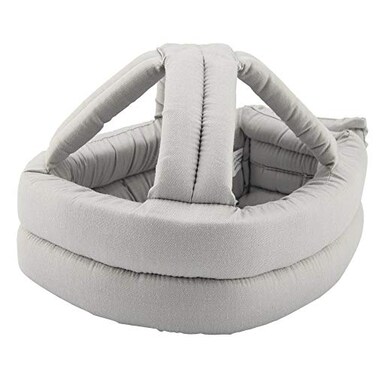 TOPINCN Elder Safety Protection Helmet Fall Prevention Head Guard with Lace Light Grey