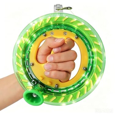 Honbo HONBO Kite String Spool for Adults and KidsKite String Reel with Bearing Structure Foldable Handle 300m1000ft Line Ideal Kite Flying Accessories 7inGreen